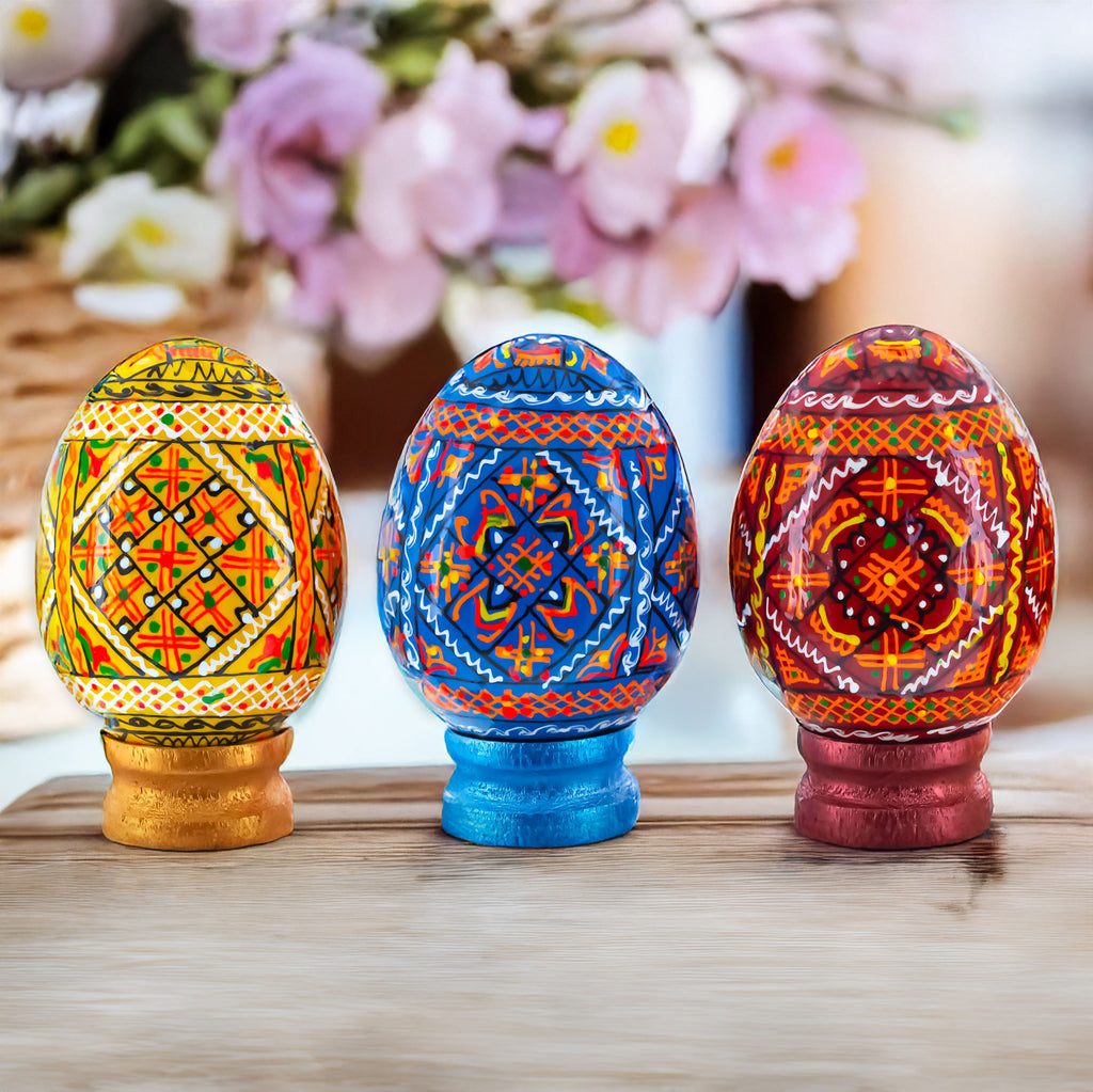 Buy Easter Eggs Wooden Pysanky Sets by BestPysanky Online Gift Ship