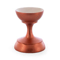 Metallic Copper Wooden Ukrainian Egg Sphere Stand Holder Display 1.6 Inches in Brown color