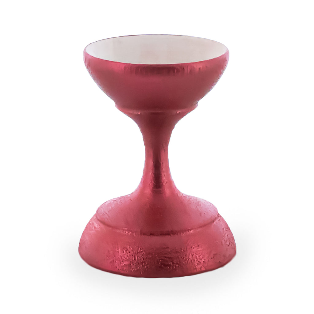 Metallic Rose Gold Wooden Ukrainian Egg Sphere Stand Holder Display 1.6 Inches in Rose Gold color