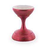 Metallic Rose Gold Wooden Ukrainian Egg Sphere Stand Holder Display 1.6 Inches in Rose Gold color