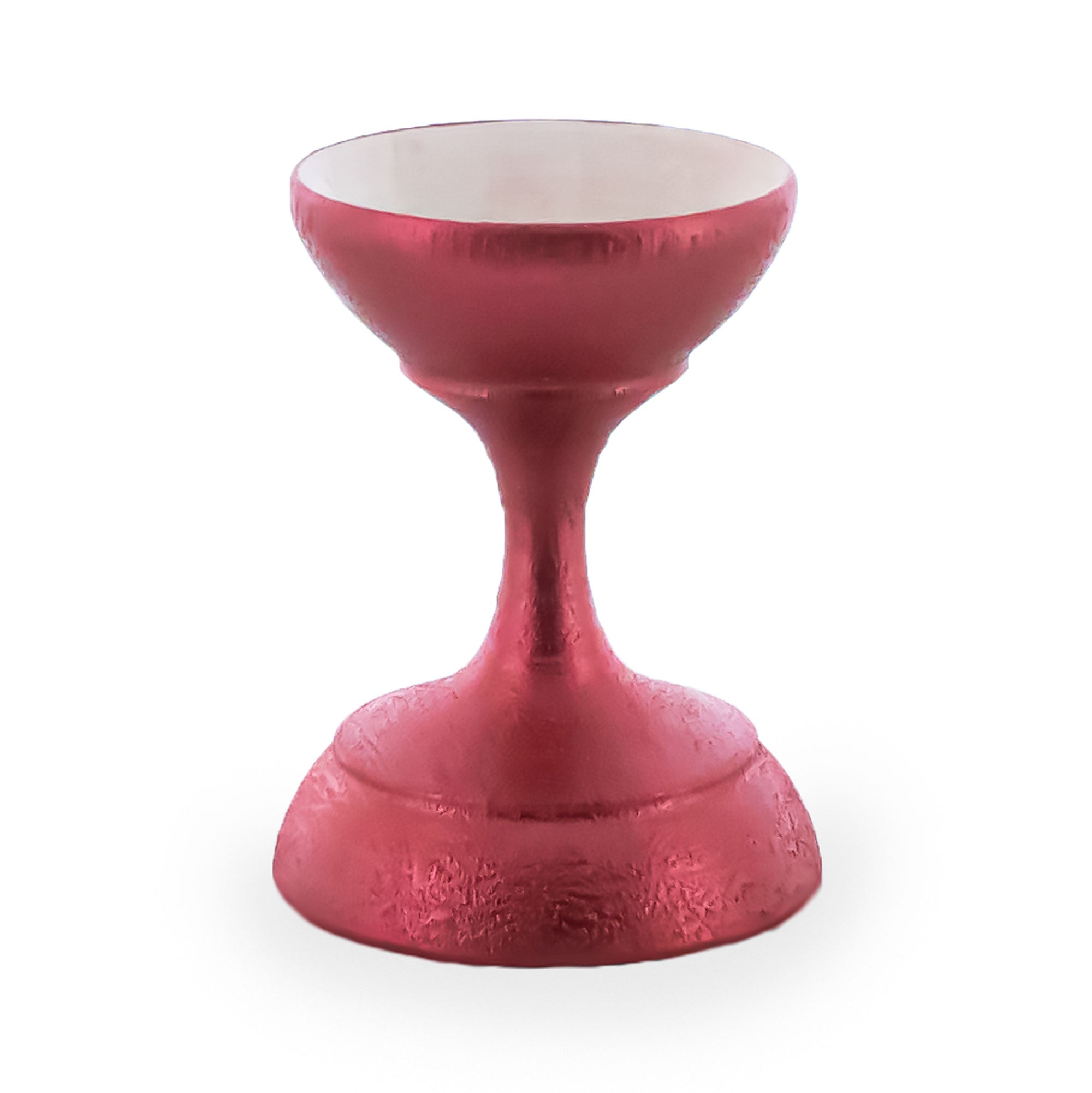 Metallic Rose Gold Wooden Ukrainian Egg Sphere Stand Holder Display 1.6 Inches in Rose Gold color