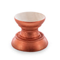 Metallic Rose Gold Wooden Ukrainian Egg Sphere Stand Holder Display 1.27 Inches in Brown color