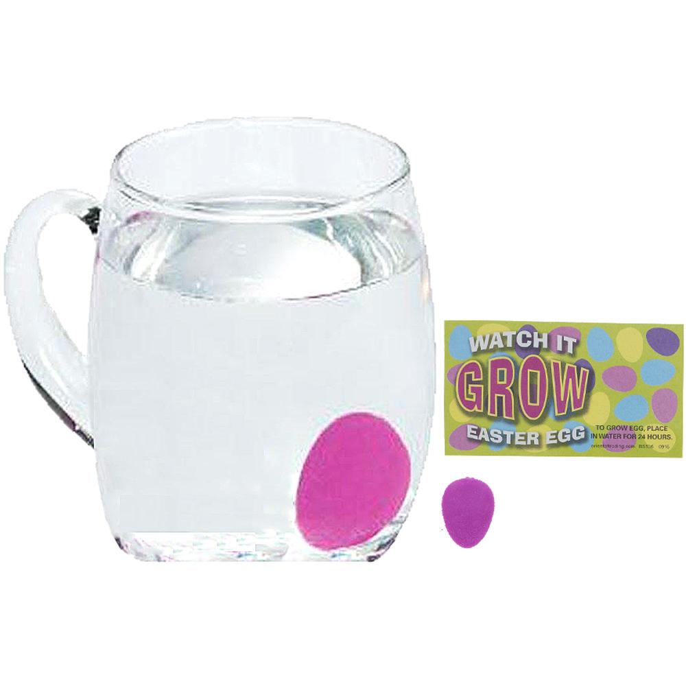 Plastic Set of 12 Watch It Grow Easter Eggs in Clear color