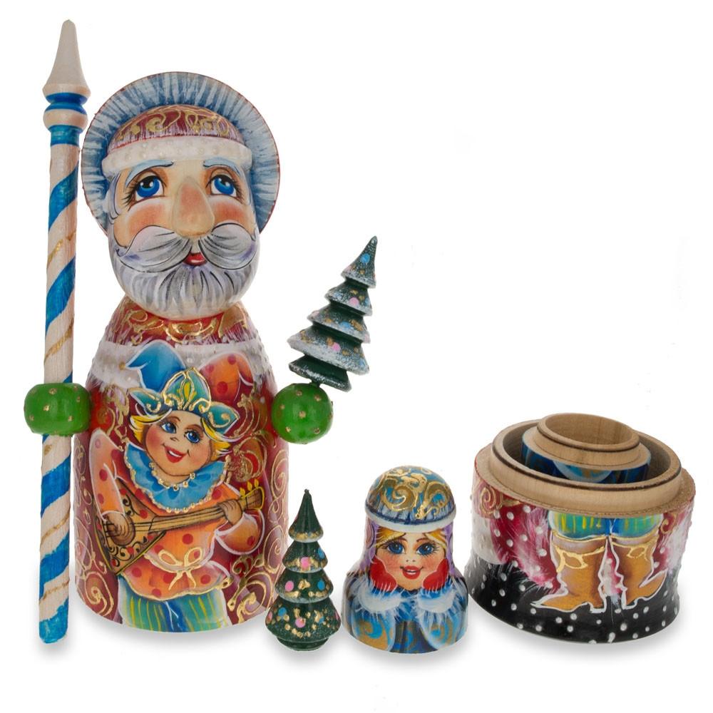 Buy Christmas Decor > Carved Wooden Santa by BestPysanky Online Gift Ship