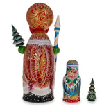 Shop Hand Carved Solid Wood Santa Did Moroz Nesting Dolls 9.5 Inches. Buy Christmas Decor Carved Wooden Santa Multi   for Sale by Online Gift Shop BestPysanky Russian nesting dolls matryoshka stacking nested stackable matreshka wood wooden hand painted collectible figure figurine statuette Russia Ukraine Russian authentic for kids animal Santa Christmas