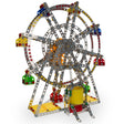 Rotating Motorized with LED Lights Metal Ferris Wheel Model Kit (954 Pieces) 14 Inches in Multi color Round