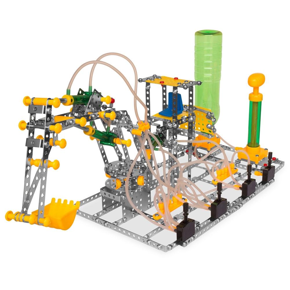 Metal Functioning Claw with Air Pressure Construction Model Kit (807 Pieces) in Multi color