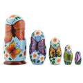 Butterflies Wooden Nesting Dolls in Multi color