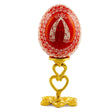 Rough Surface Heart Shape Metal Egg Stand in Gold color,  shape