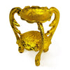 Metal Rough Surface Bowl Metal Egg Stand in Gold color