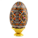 Rough Surface Golden Dish Metal Egg Stand in Gold color Oval