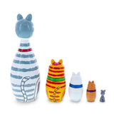 Shop Tabby, Siamese, Maine Coon & Mouse Cats Wooden Nesting Dolls 7 Inches. Buy Nesting Dolls Animals    for Sale by Online Gift Shop BestPysanky animals stackable matryoshka stacking toy babushka Russian authentic for kids little Christmas nested matreshka wood hand painted collectible figurine figure statuette