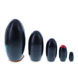 Shop Set of 5 Penguins Wooden Nesting Dolls 5 Inches. Buy Nesting Dolls Animals Black   for Sale by Online Gift Shop BestPysanky animals stackable matryoshka stacking toy babushka Russian authentic for kids little Christmas nested matreshka wood hand painted collectible figurine figure statuette