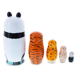 Shop Panda, Tiger, Leopard, Monkey, Eagle Wooden Nesting Dolls. Buy Nesting Dolls Animals Multi   for Sale by Online Gift Shop BestPysanky animals stackable matryoshka stacking toy babushka Russian authentic for kids little Christmas nested matreshka wood hand painted collectible figurine figure statuette