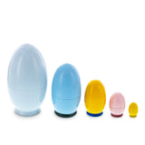 Shop 5 Bunny, Duck, Rooster, Hen & Chick Egg Shape Wooden Nesting Dolls 5 Inches. Buy Nesting Dolls Animals Bunnies    for Sale by Online Gift Shop BestPysanky animals stackable matryoshka stacking toy babushka Russian authentic for kids little Christmas nested matreshka wood hand painted collectible figurine figure statuette