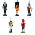 5 Sport Players Nutcrackers: Football, Golfer, Baseball, Basketball, Soccer in Multi color Figurine