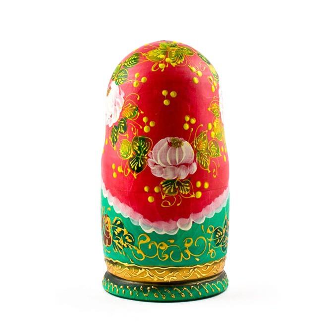 5 Mädchen mit Blumenkorb, Matrjoschkas, 16,5 cm