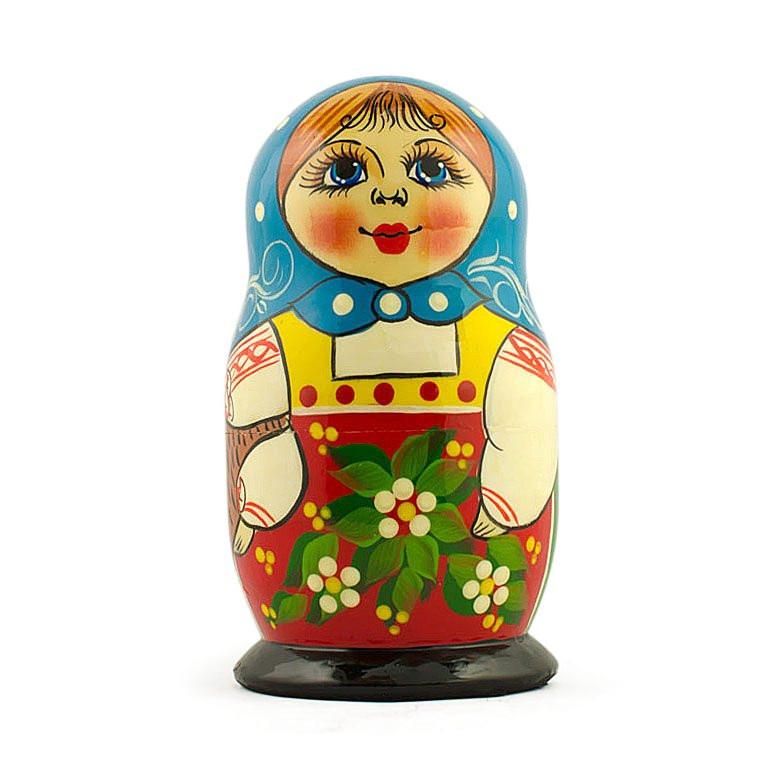 BestPysanky online gift shop sells stackable matryoshka stacking toy babushka Russian authentic for kids little Christmas nested matreshka wood hand painted collectible figurine figure statuette