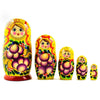 Wood Set of 5 Darya Nesting Dolls 7 Inches in Multi color