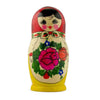 Set of 7 Wooden Dolls Nesting Dolls 7 Inches ,dimensions in inches: 6.8 x 3.4 x 3.4