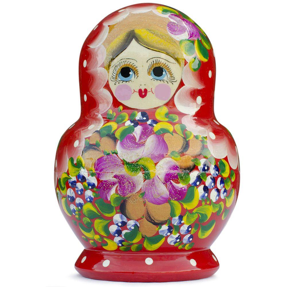 BestPysanky online gift shop sells stackable matryoshka stacking toy babushka Russian authentic for kids little Christmas nested matreshka wood hand painted collectible figurine figure statuette