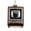Nostalgic Retro Classic TV - Blown Glass Christmas Ornament in Multi color,  shape