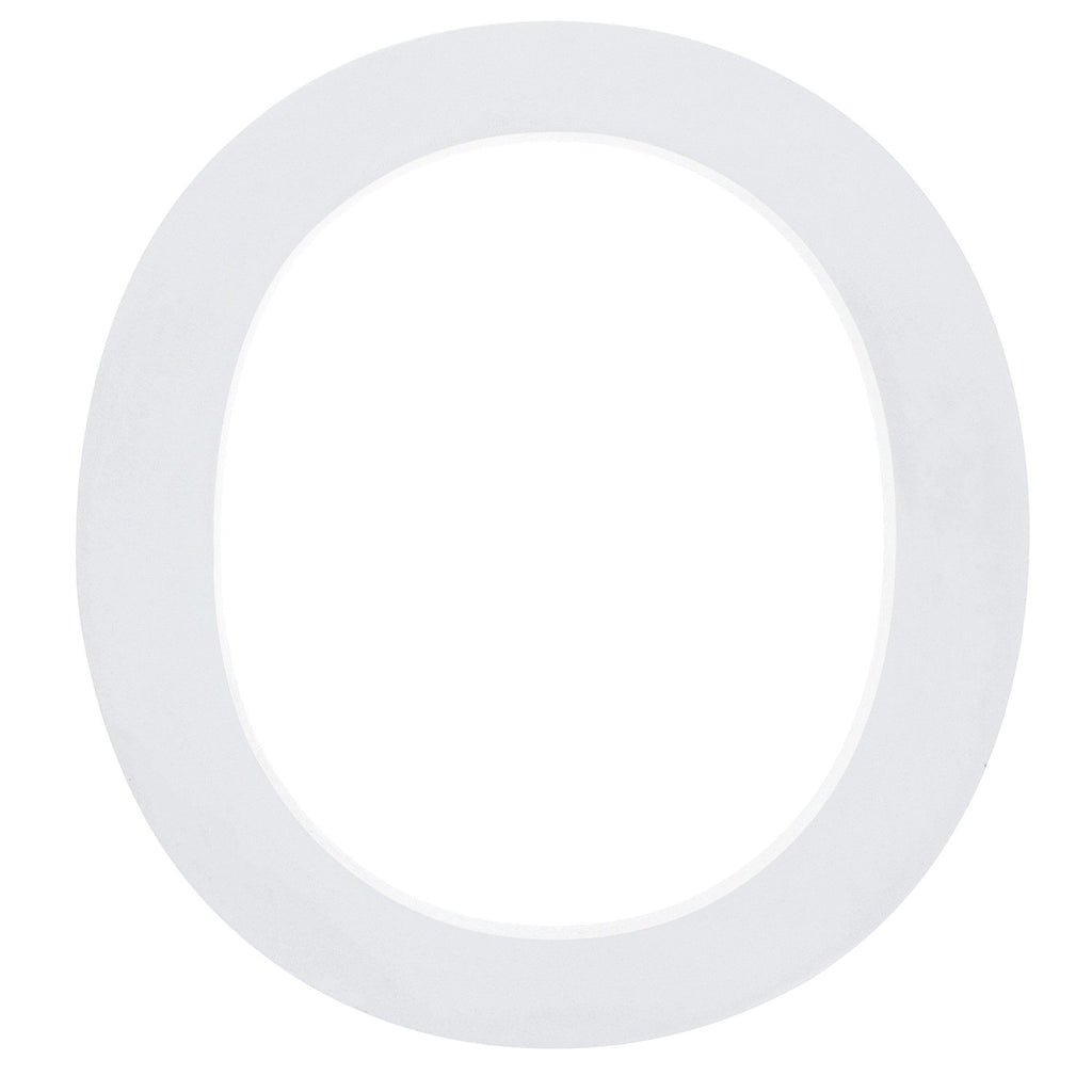 Arial Font White Painted MDF Wood Letter O (6 Inches) by BestPysanky