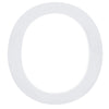 Arial Font White Painted MDF Wood Letter O (6 Inches) by BestPysanky