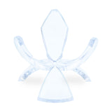 Clear Plastic Tulip Tripod Clear Egg Stand Holder 1.5 Inches in Clear color