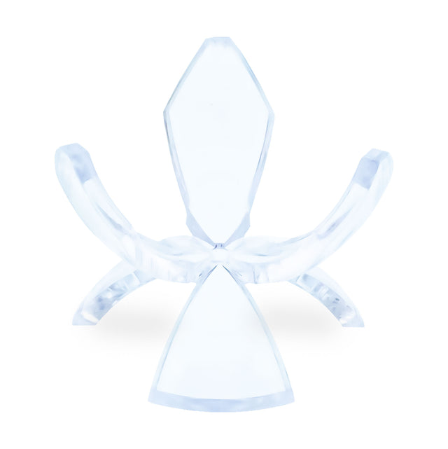 Clear Plastic Tulip Tripod Clear Egg Stand Holder 1.5 Inches in Clear color