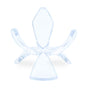 Clear Plastic Tulip Tripod Clear Egg Stand Holder 1.5 Inches in Clear color