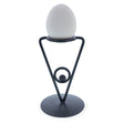 Triangle Black Wrought Iron Metal Sphere or Egg Holder Stand 6.5 Inches in Black color
