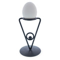 Triangle Black Wrought Iron Metal Sphere or Egg Holder Stand 6.5 Inches in Black color