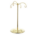 4-Arm Gold Metal Ornament Stand Display 8.5 Inches in Gold color