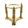 Three Pillars Gold Tone Metal Egg Stand Holder 2.5 Inches in Gold color