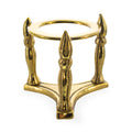 Three Pillars Gold Tone Metal Egg Stand Holder 2.5 Inches in Gold color