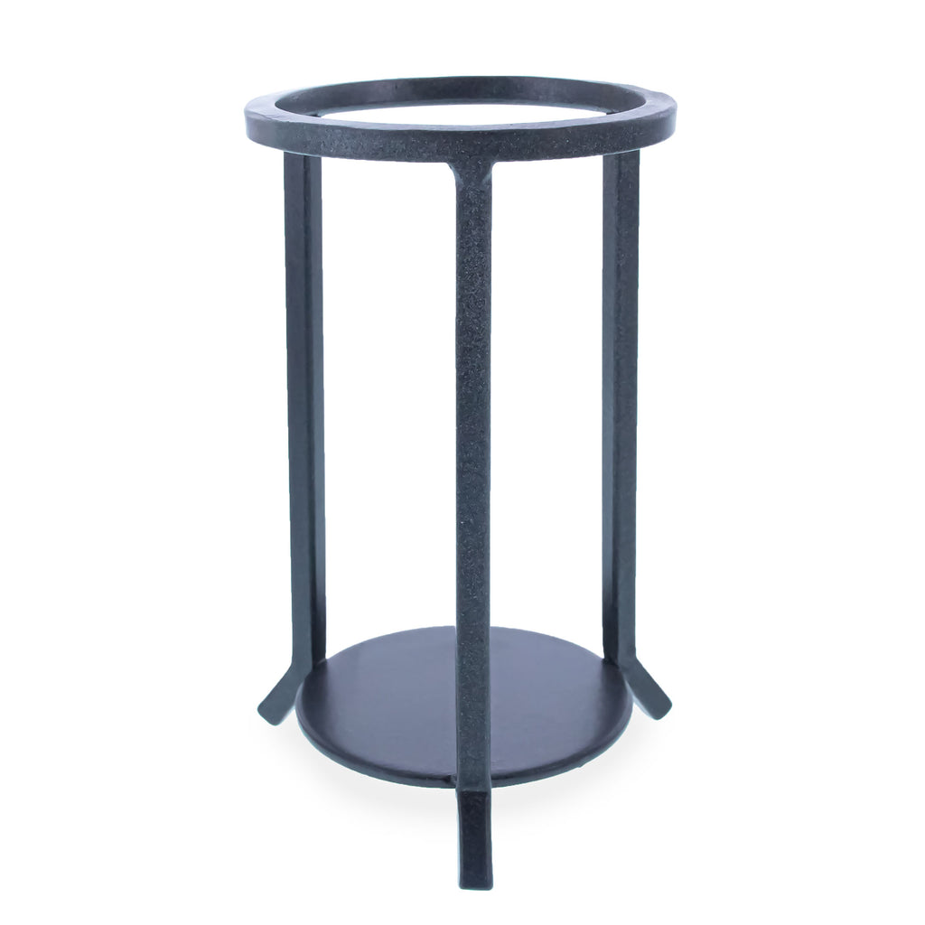 Tall Wrought Iron Large Egg or Sphere Stand Display Holder 4.5 Inches in Black color