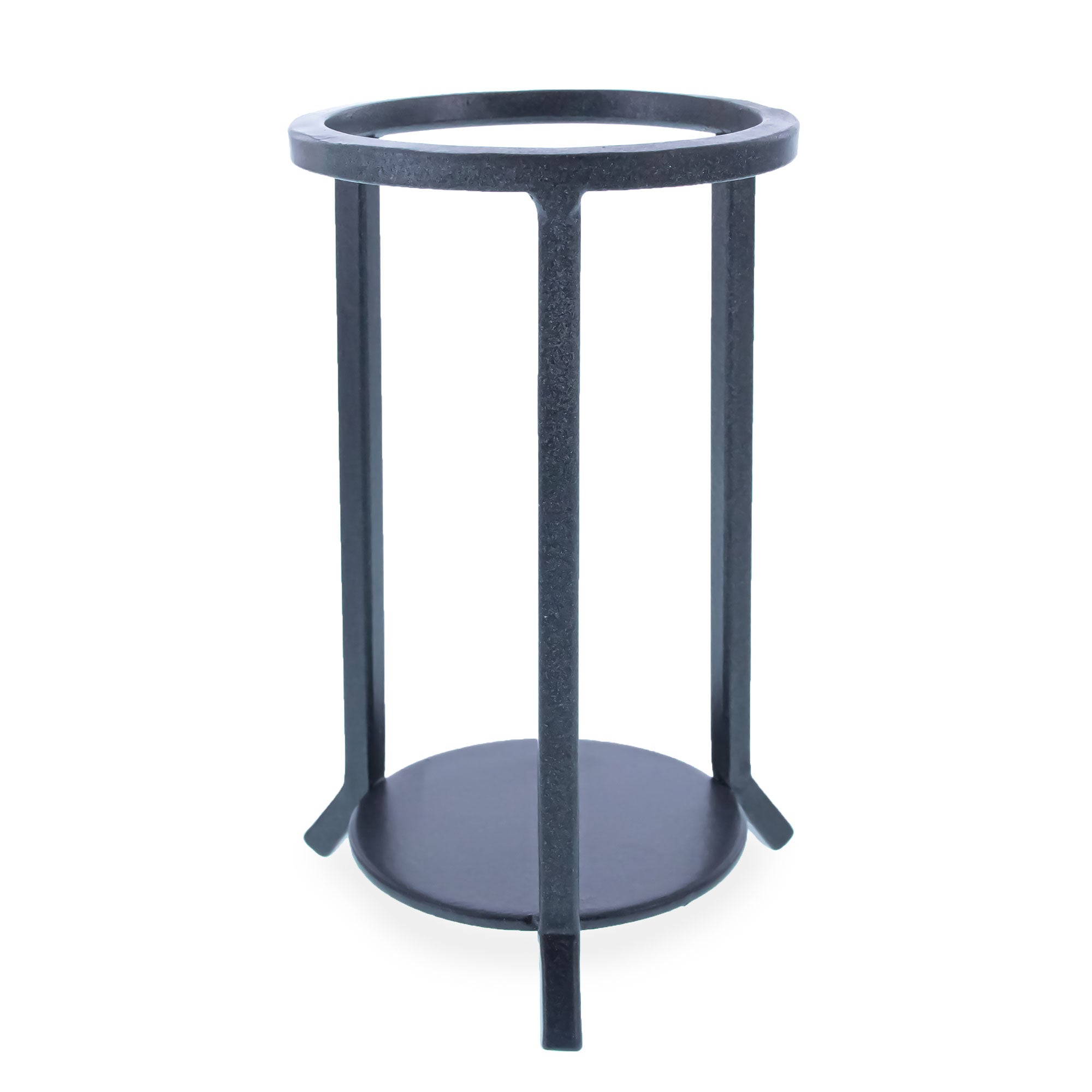Tall Wrought Iron Large Egg or Sphere Stand Display Holder 4.5 Inches in Black color