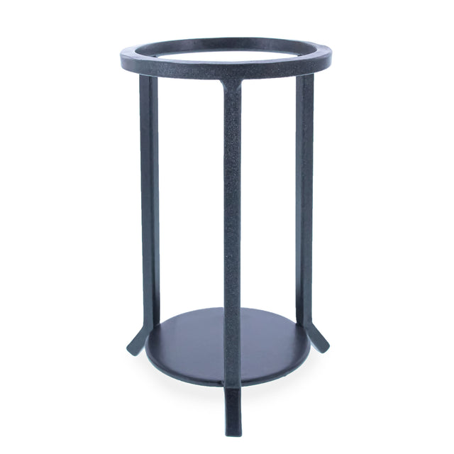 Tall Wrought Iron Large Egg or Sphere Stand Display Holder 4.5 Inches in Black color
