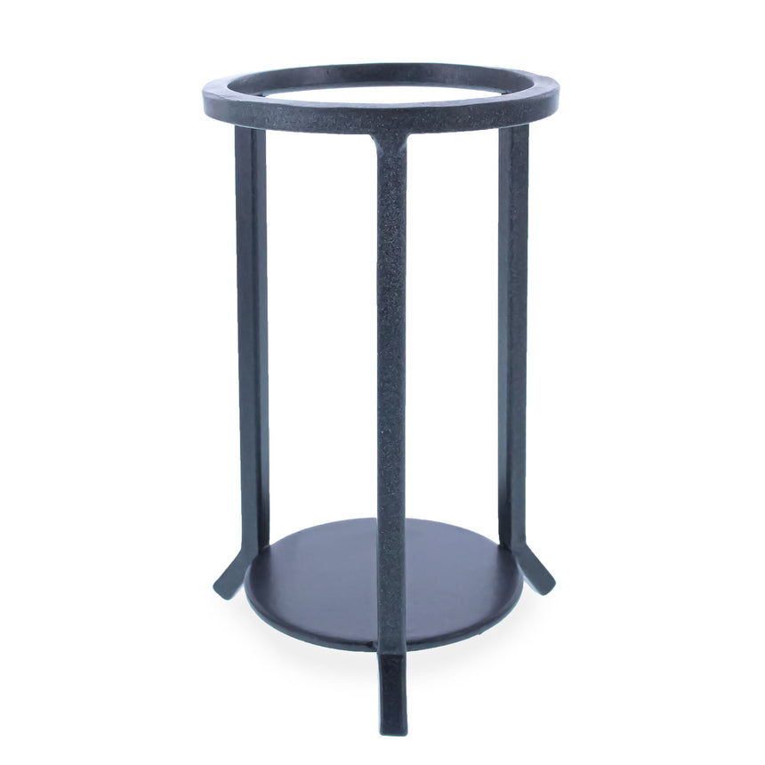 Tall Wrought Iron Large Egg or Sphere Stand Display Holder 4.5 Inches in Black color