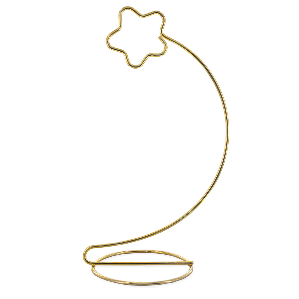 Rising Star Gold Tone Metal Ornament Stand Display Holder 8.25 Inches in Gold color