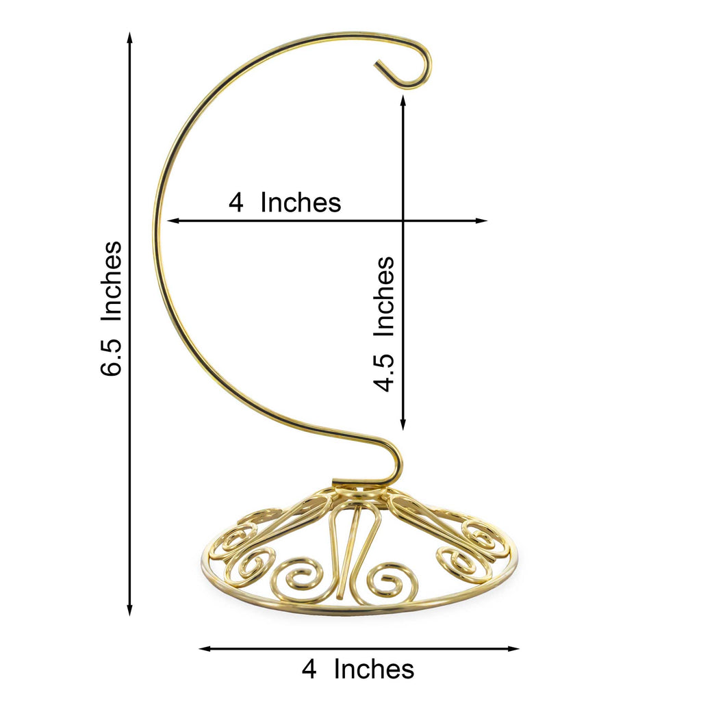 BestPysanky online gift shop sells display hangers holders multiple single metal wire chrome decorative golden silver tabletop decor small large