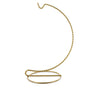 Twisted Wire Curve Gold Tone Metal Ornament Stand Display Holder 6.25 Inches Tall in Gold color