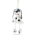 Dalmatian Dog Wooden Doll on a Spring 5.7 Inches in Multi color