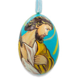 Joseph Shepherd Wooden Christmas Ornament 3 Inches in Multi color Oval