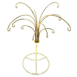 BestPysanky online gift shop sells Ornaments Stands Display Hangers Tree Holders tree multiple single metal hanger wire chrome decorative golden silver tabletop decor small large