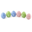 Set of 6 "Jesus" Easter Egg Set 3 Inches in Multi color Oval