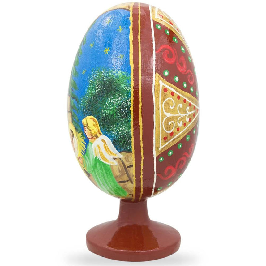 Virgin Mary with Jesus Nativity Wooden Figurine 4.75 InchesUkraine , dimensions in inches: 4.75 x  x