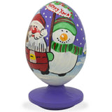 Santa, Snowman and Reindeer Friends Christmas Wooden FigurineUkraine , dimensions in inches: 3.5 x  x