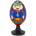 Soldier with Drum Wooden Figurine in Multi color Oval